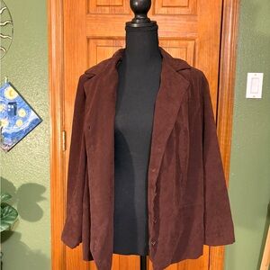 Chocolate Brown Suede KSL Jacket